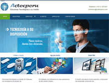 Tablet Screenshot of actecperu.com